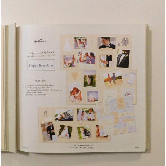 Hallmark Happy Ever After 12x12 Scrapbook Album 20 Pre-designed Pages Photo Safe - Picture 4 of 9